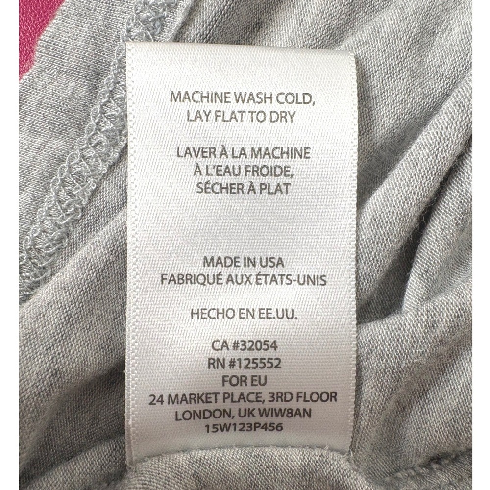 DOLAN Womens Gray Scoop Neck 3/4 Sleeve Top XL Minimalist Neutral Casual Layered - Picture 6 of 10